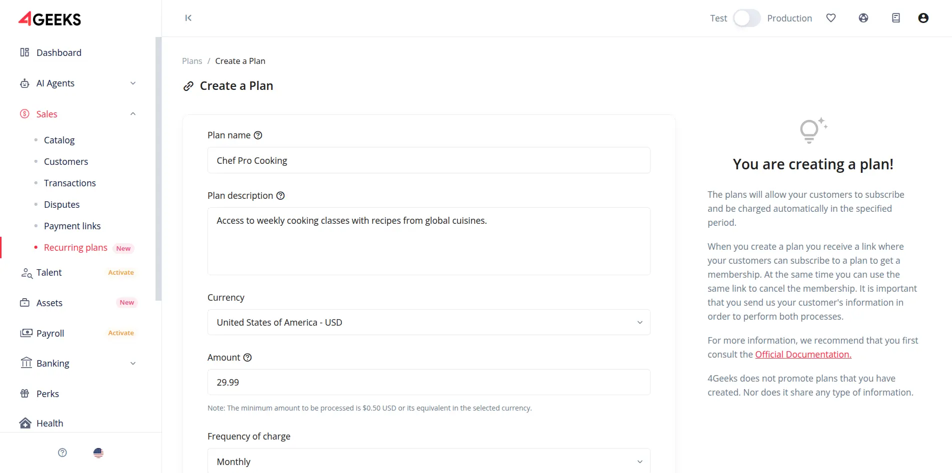 Create plan form 01 Create plan form