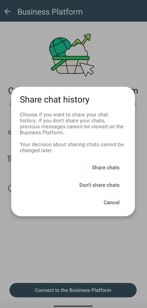 Screenshot: Mobile view of the permission screen with the 'Confirm' button highlighted