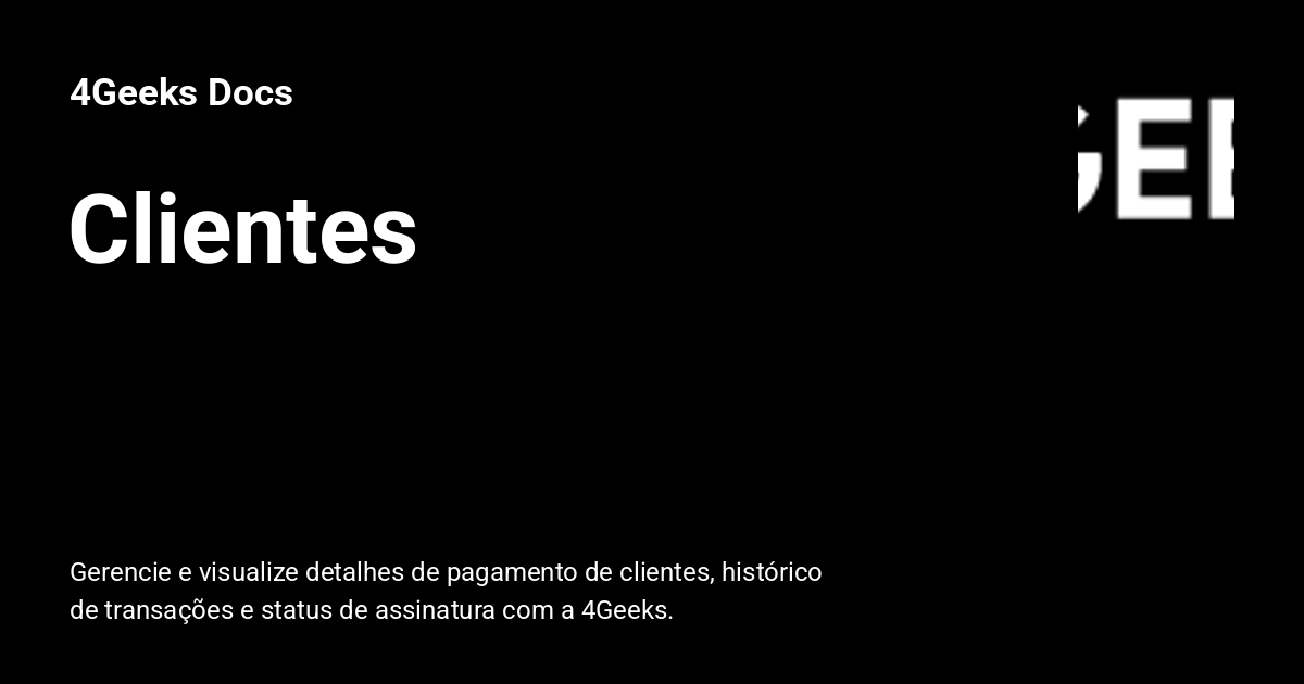 Clientes - 4Geeks Docs